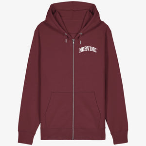 Athletic Block Zipped Hoodie - Organic Relaxed Zipper - Norvine