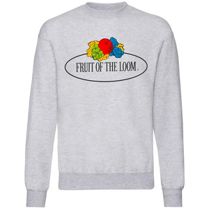 Fotl Vintage Set-in Sweat Large Logo Print Sweater - Fruit Of The Loom