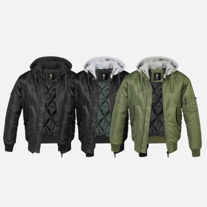 Hooded Ma1 Bomber Jacket Heavy - Brandit