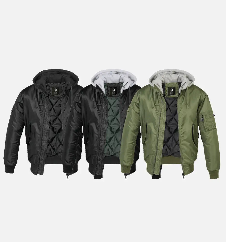Hooded Ma1 Bomber Jacket Heavy - Brandit