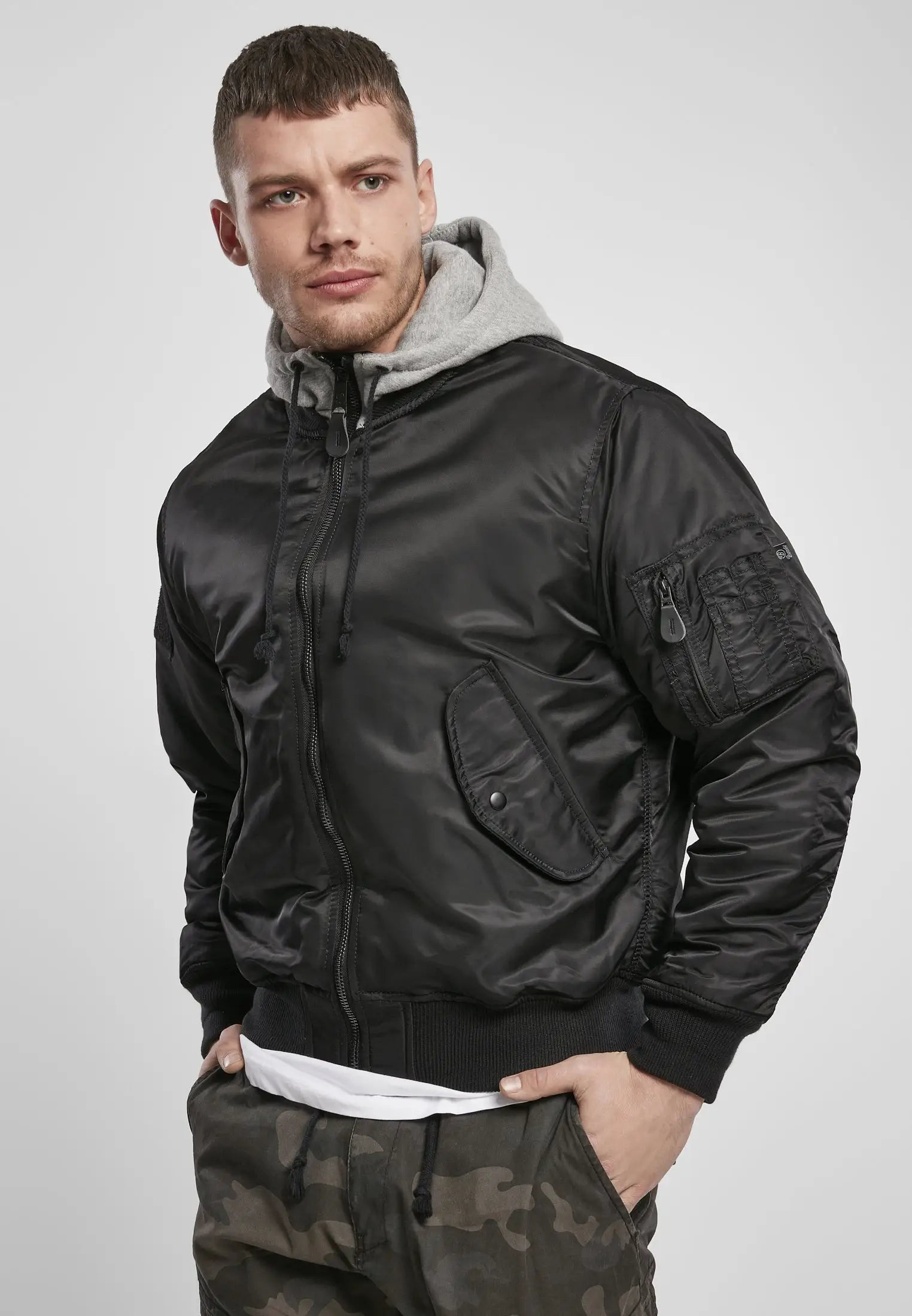 Hooded Ma1 Bomber Jacket Heavy - Brandit