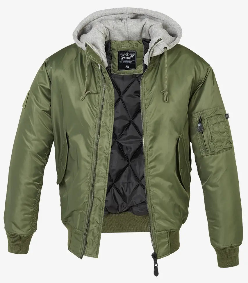 Hooded Ma1 Bomber Jacket Heavy - Brandit